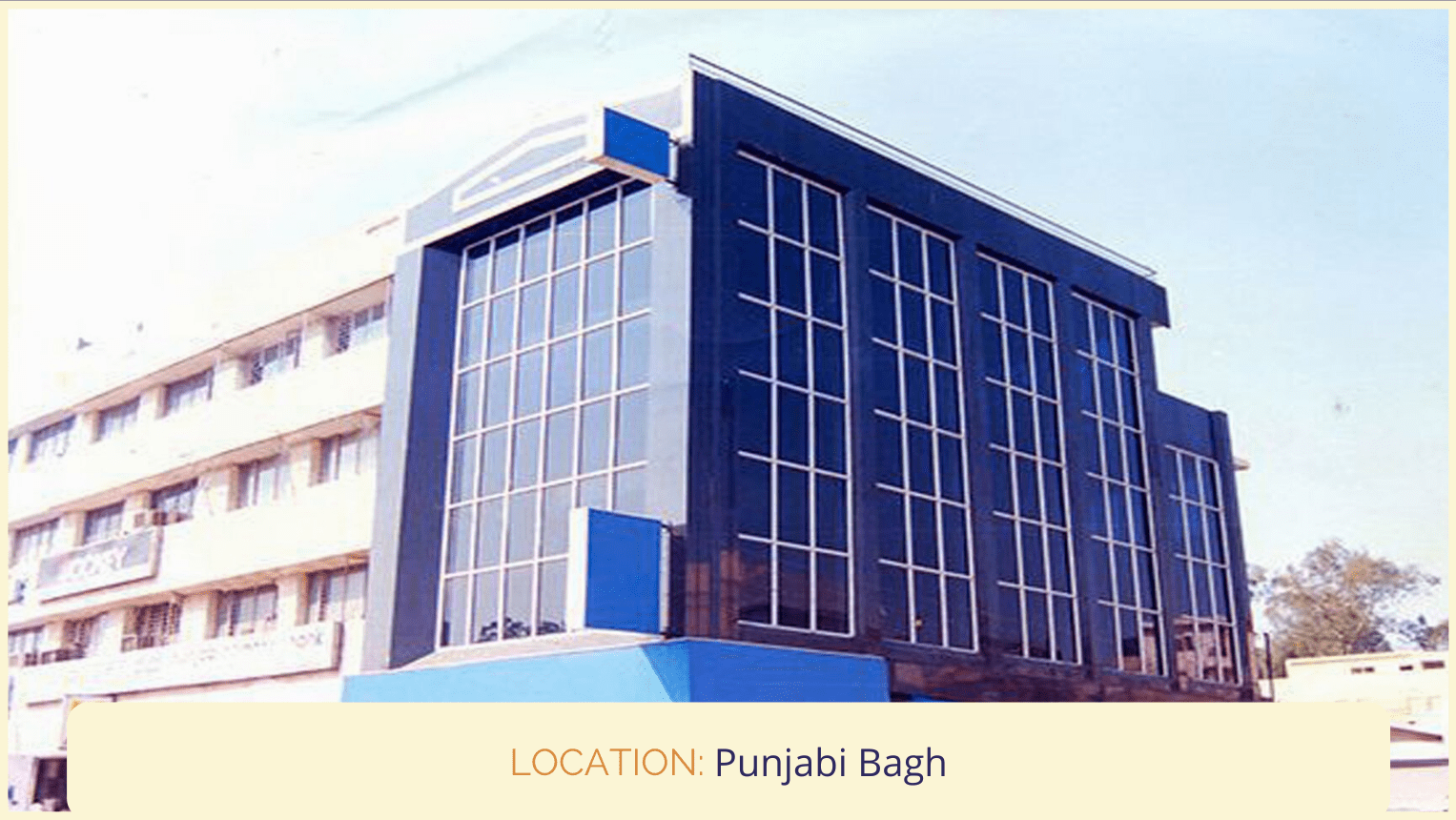 corner building in punjabi bagh available for rent