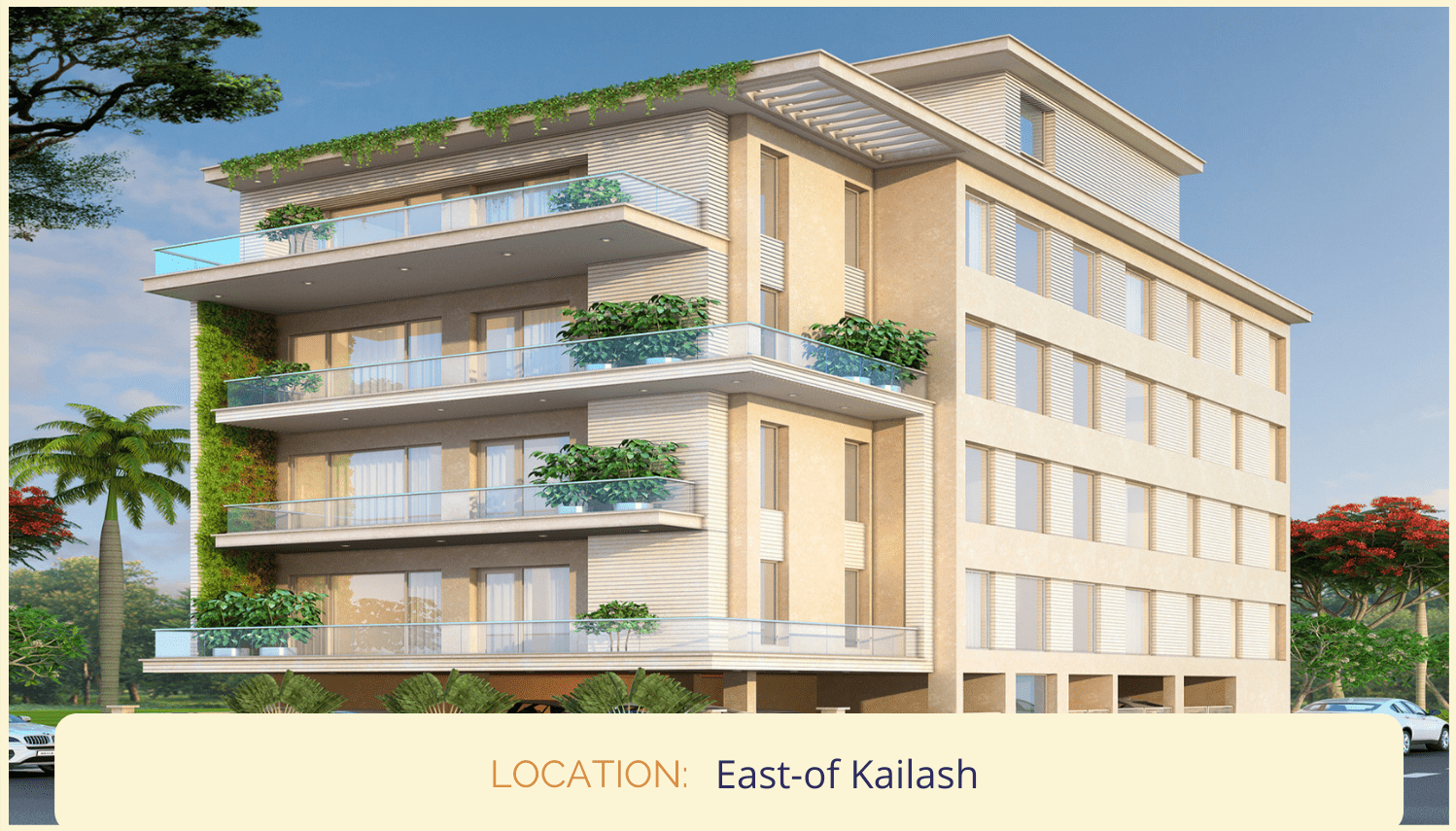 A very Aesthetic building, beautifully crafted by Florence Homes In East of Kailash, New Delhi