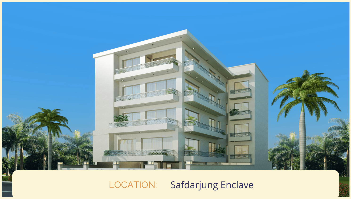 Beautifuly designed building by florence homes in safdarjung enclave